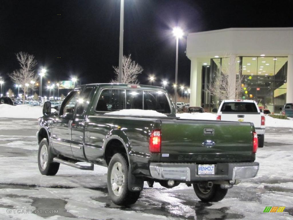 Dark Hunter Green Metallic 1999 Ford F250 Super Duty XL Extended Cab 4x4 Exterior Photo #41219547