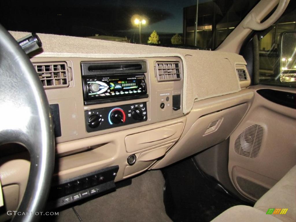 1999 Ford F250 Super Duty XL Extended Cab 4x4 Medium Prairie Tan Dashboard Photo #41219611