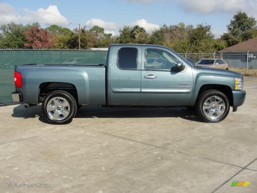 Blue Granite Metallic 2009 Chevrolet Silverado 1500 LT Extended Cab Exterior Photo #41220519