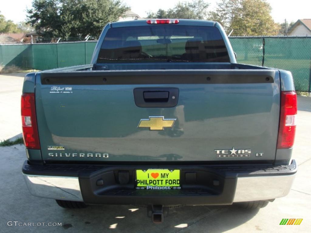 2009 Silverado 1500 LT Extended Cab - Blue Granite Metallic / Ebony photo #4