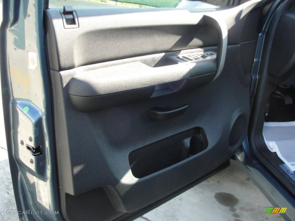 2009 Silverado 1500 LT Extended Cab - Blue Granite Metallic / Ebony photo #32
