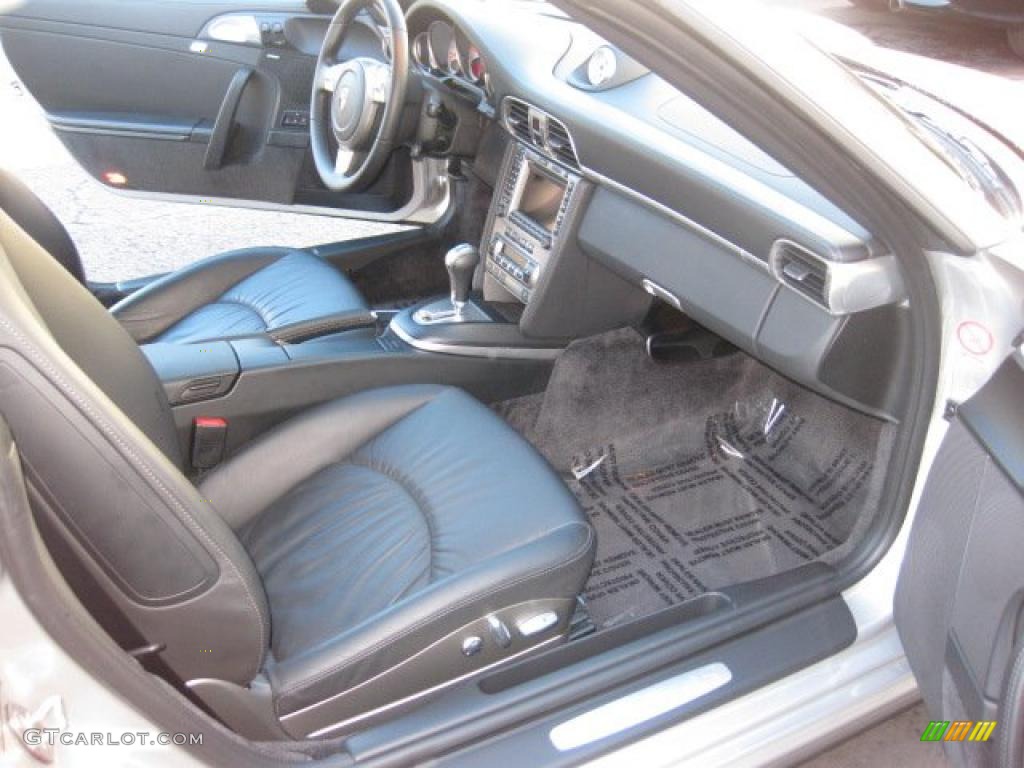 Black Interior 2008 Porsche 911 Carrera 4S Cabriolet Photo #41221559