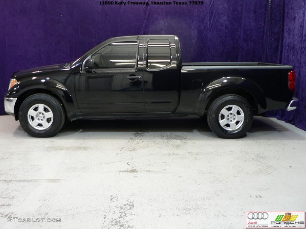 2007 Frontier SE King Cab - Super Black / Steel photo #3