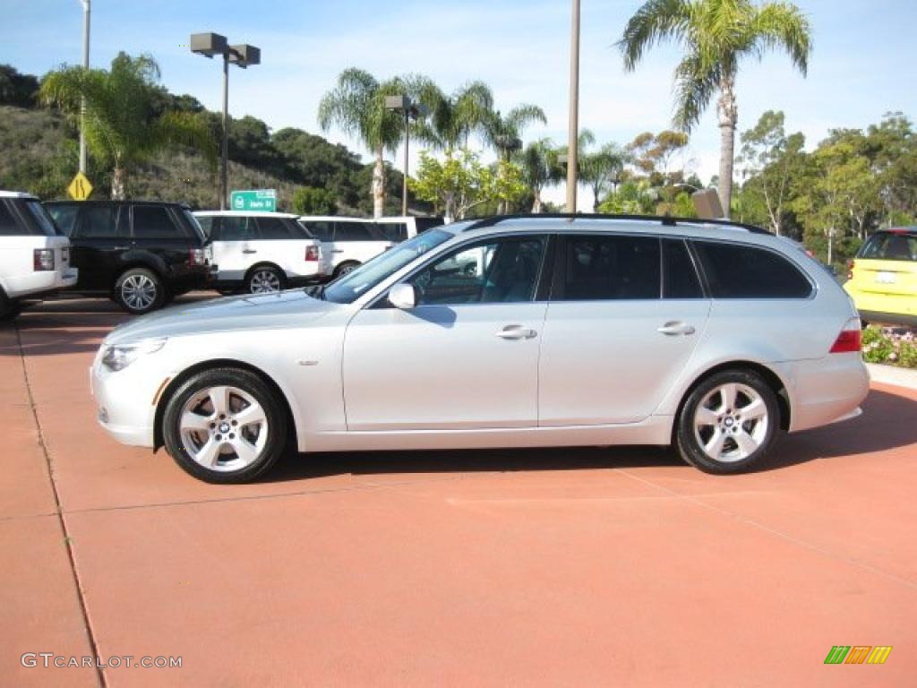 Titanium Silver Metallic 2008 BMW 5 Series 535xi Sports Wagon Exterior Photo #41221999