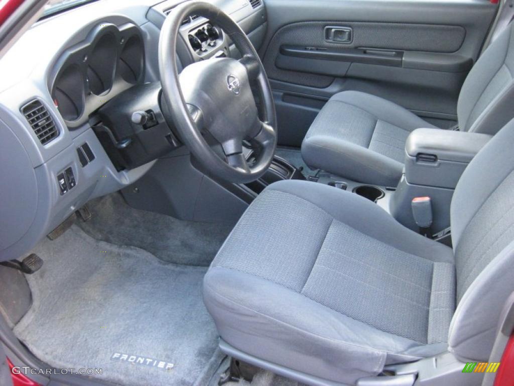 Gray Interior 2002 Nissan Frontier XE Crew Cab Photo #41222459