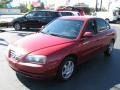 2005 Electric Red Metallic Hyundai Elantra GT Sedan  photo #5