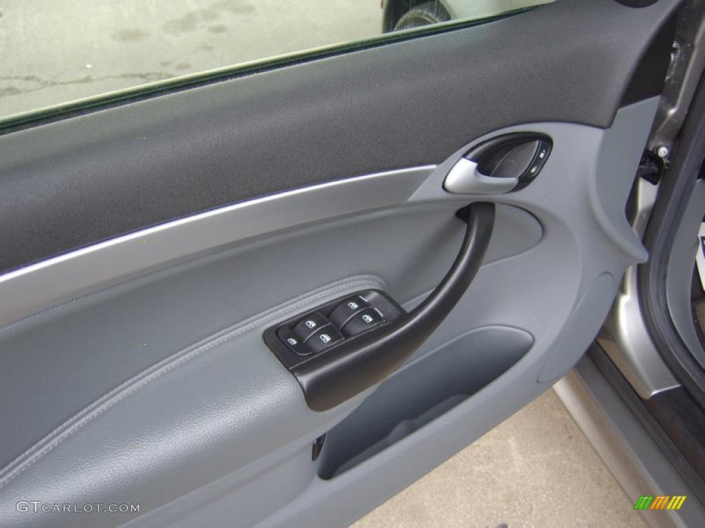 2006 Saab 9-3 Aero Sport Sedan Slate Gray Door Panel Photo #41224726
