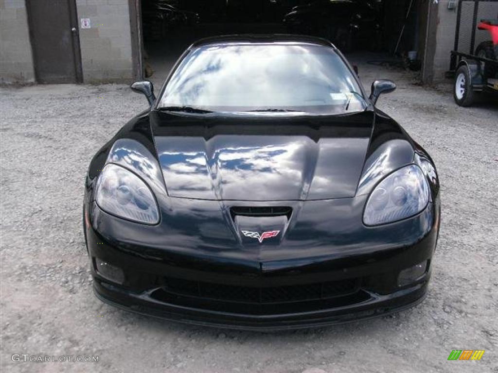 2007 Corvette Z06 - Black / Red photo #1