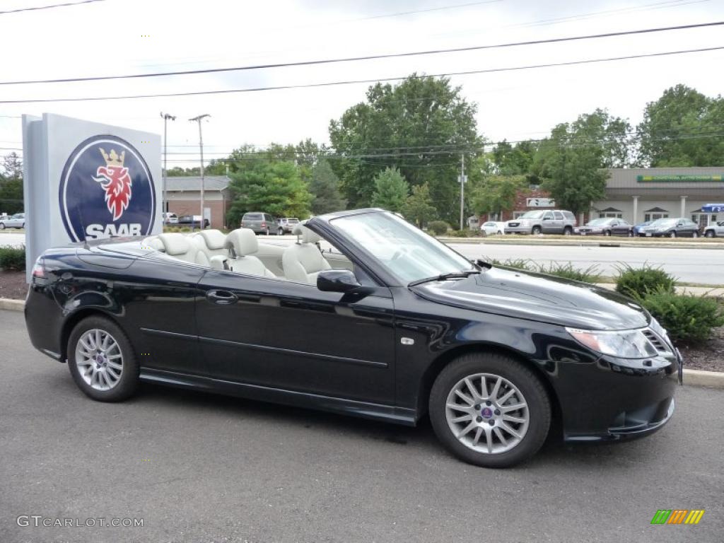 Black 2009 Saab 9-3 2.0T Convertible Exterior Photo #41224955