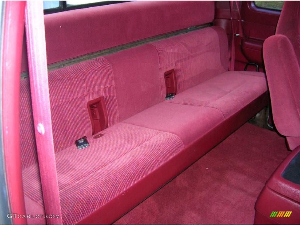 1996 F150 XLT Extended Cab - Oxford White / Ruby Red photo #8