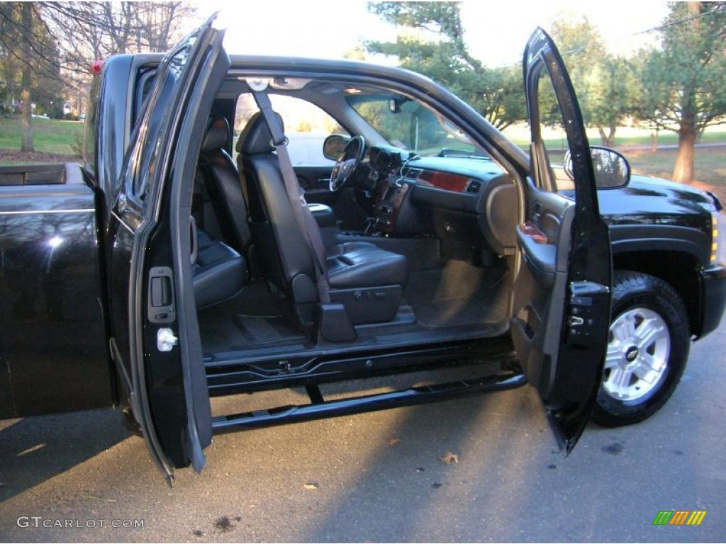 2007 Silverado 1500 LT Z71 Extended Cab 4x4 - Black / Ebony Black photo #8