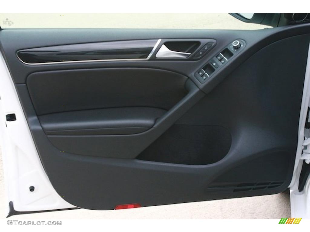 2011 Volkswagen GTI 4 Door Autobahn Edition Titan Black Door Panel Photo #41225847