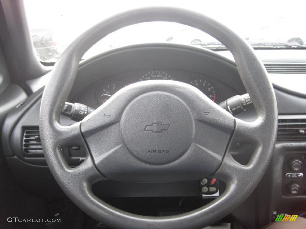 2003 Chevrolet Cavalier LS Sport Sedan Graphite Gray Steering Wheel Photo #41227147