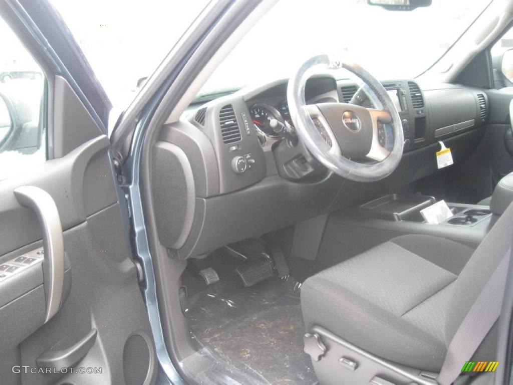 2011 Sierra 1500 SLE Extended Cab 4x4 - Stealth Gray Metallic / Ebony photo #6