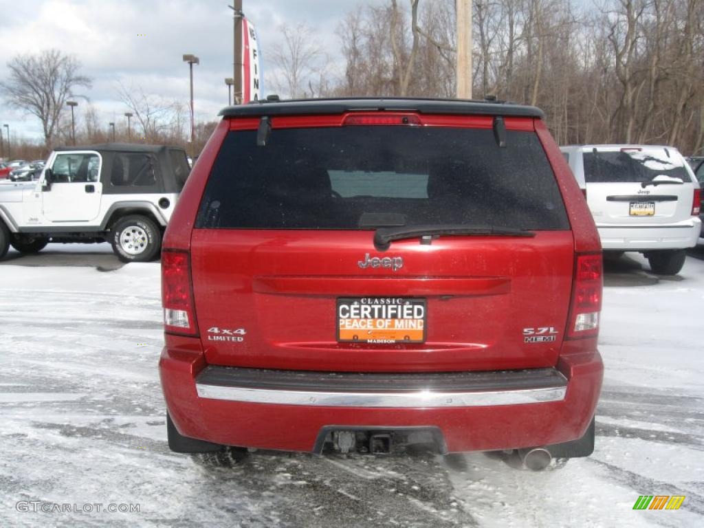 2006 Grand Cherokee Limited 4x4 - Inferno Red Crystal Pearl / Medium Slate Gray photo #4