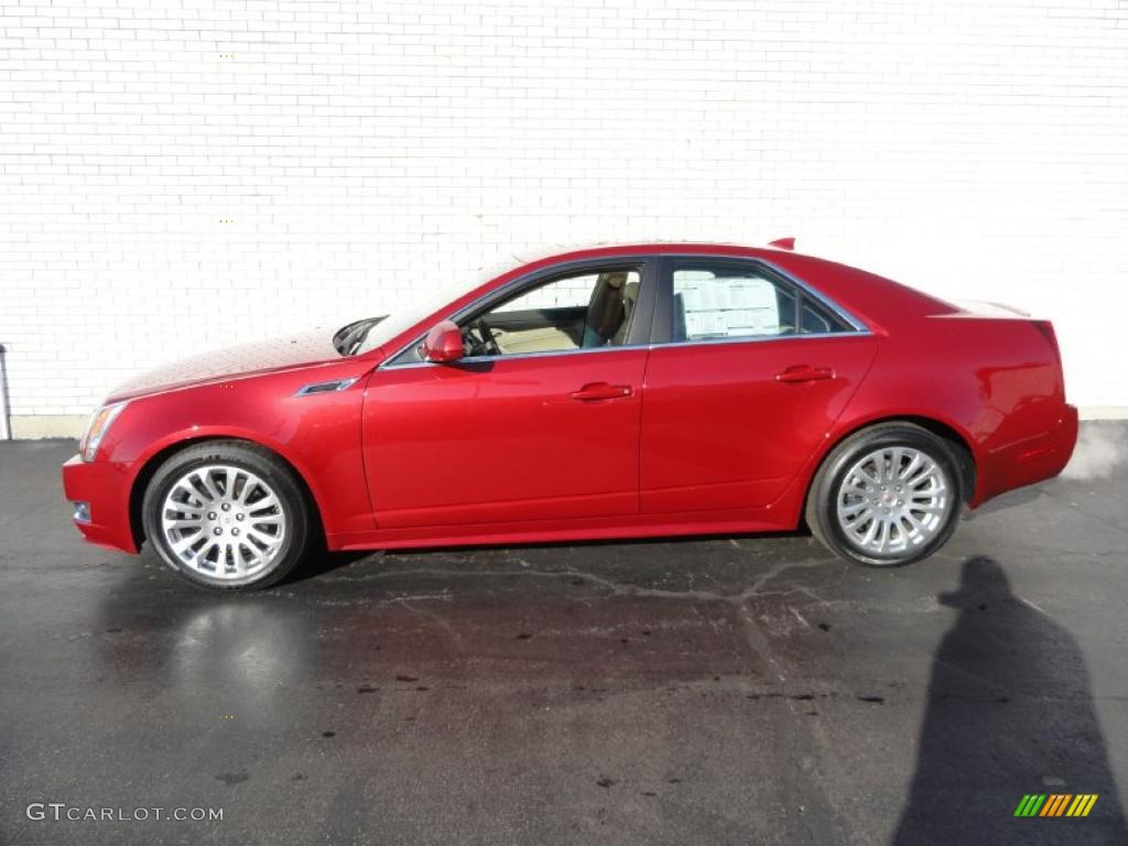 Crystal Red Tintcoat 2011 Cadillac CTS 4 3.6 AWD Sedan Exterior Photo #41228831