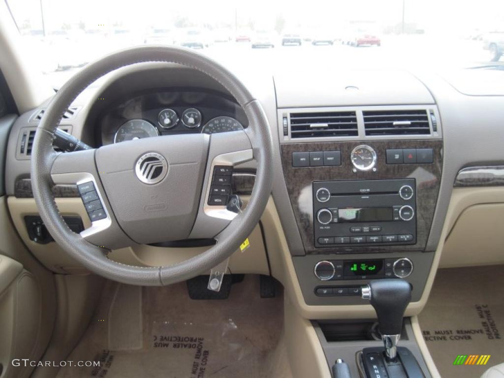 2008 Mercury Milan V6 Premier Medium Light Stone Dashboard Photo #41229227