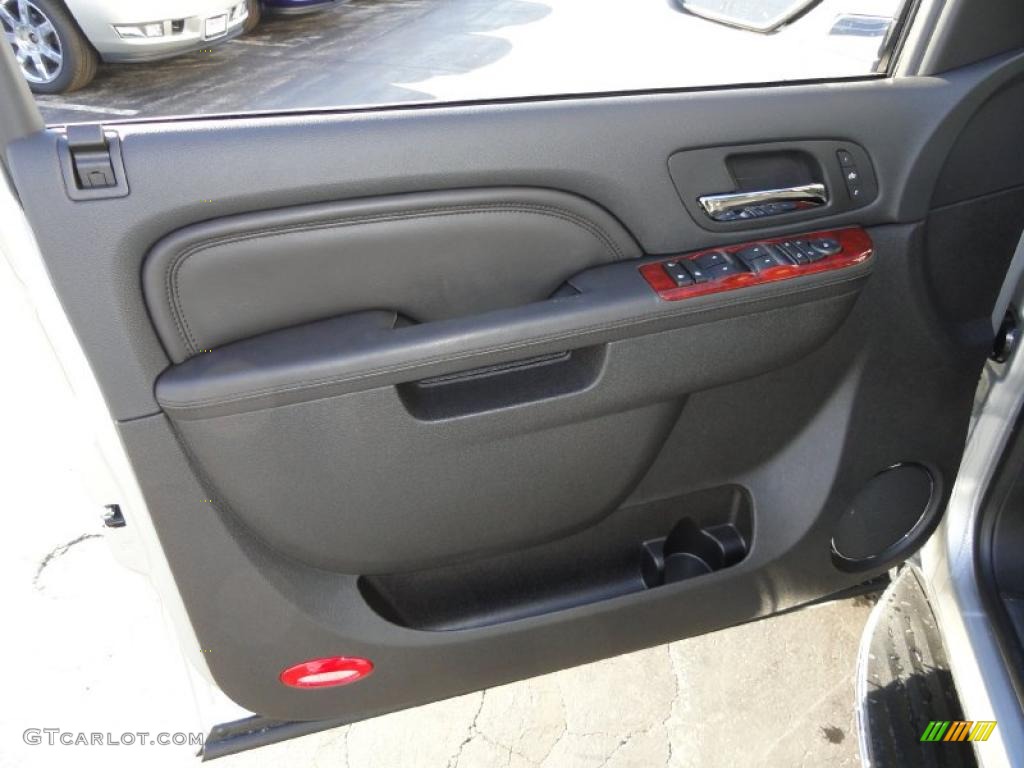 2011 Cadillac Escalade Luxury AWD Ebony/Ebony Door Panel Photo #41229791