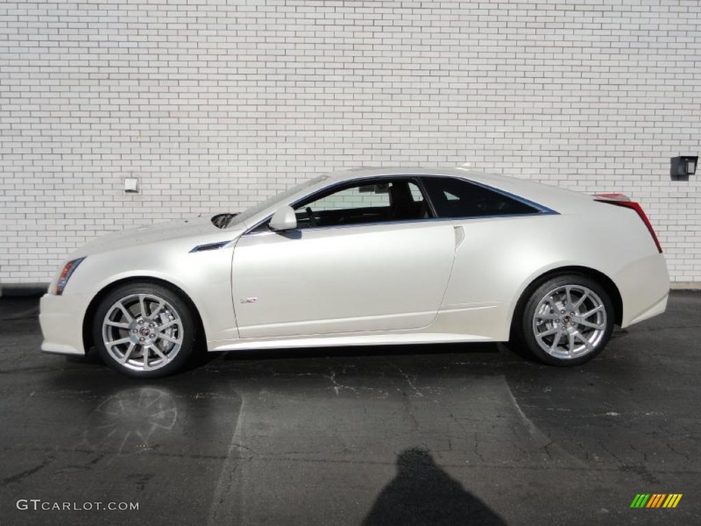 White Diamond Tricoat 2011 Cadillac CTS -V Coupe Exterior Photo #41229951