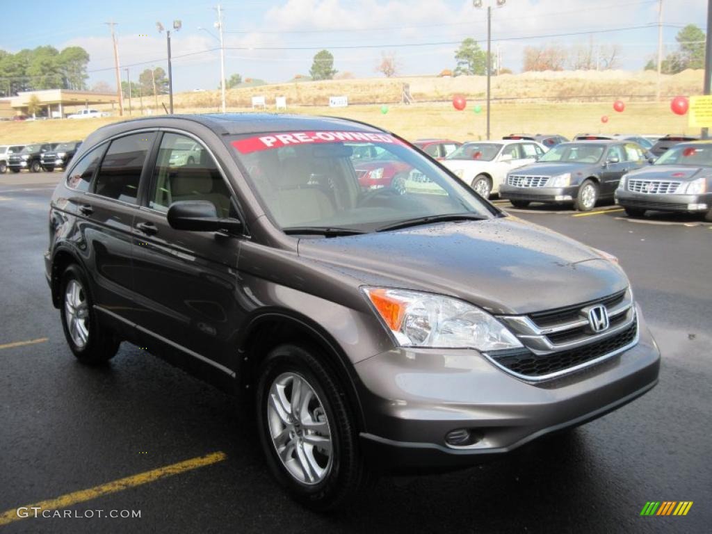 2010 CR-V EX AWD - Urban Titanium Metallic / Ivory photo #7