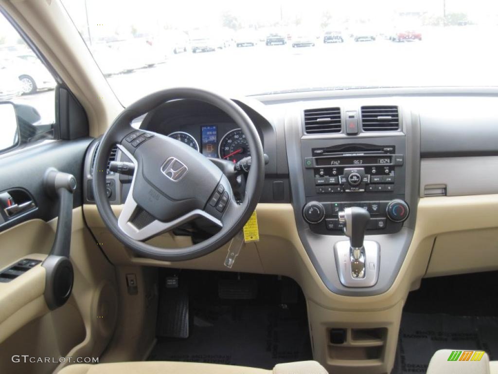 2010 Honda CR-V EX AWD Ivory Dashboard Photo #41230135