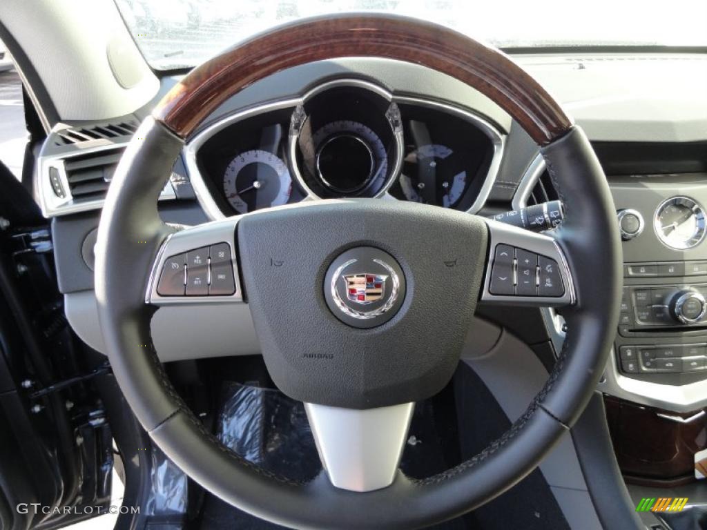 2011 Cadillac SRX 4 V6 AWD Ebony/Titanium Steering Wheel Photo #41230379