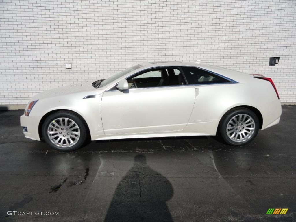 White Diamond Tricoat 2011 Cadillac CTS 4 AWD Coupe Exterior Photo #41231007