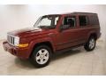 2008 Red Rock Crystal Pearl Jeep Commander Sport 4x4  photo #3