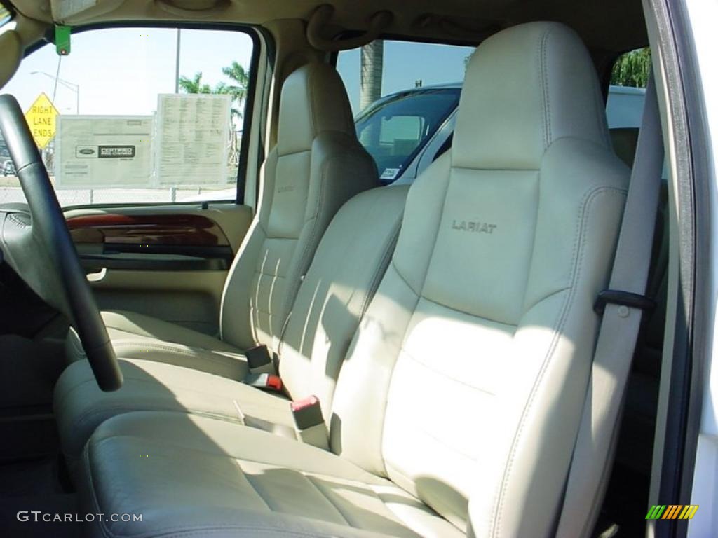 Tan Interior 2006 Ford F250 Super Duty Lariat Crew Cab Photo #41231919