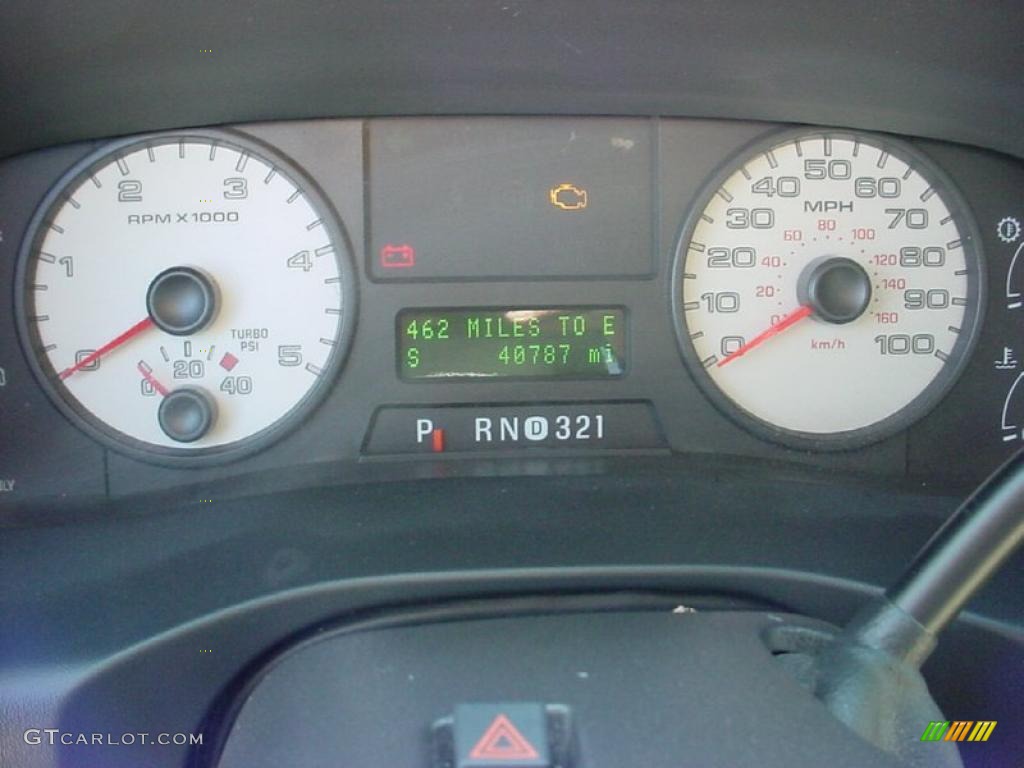 2006 Ford F250 Super Duty Lariat Crew Cab Gauges Photo #41232075