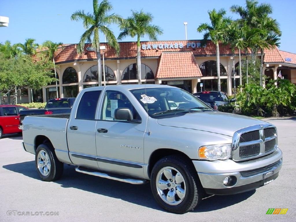 2005 Ram 1500 SLT Quad Cab - Bright Silver Metallic / Dark Slate Gray photo #1