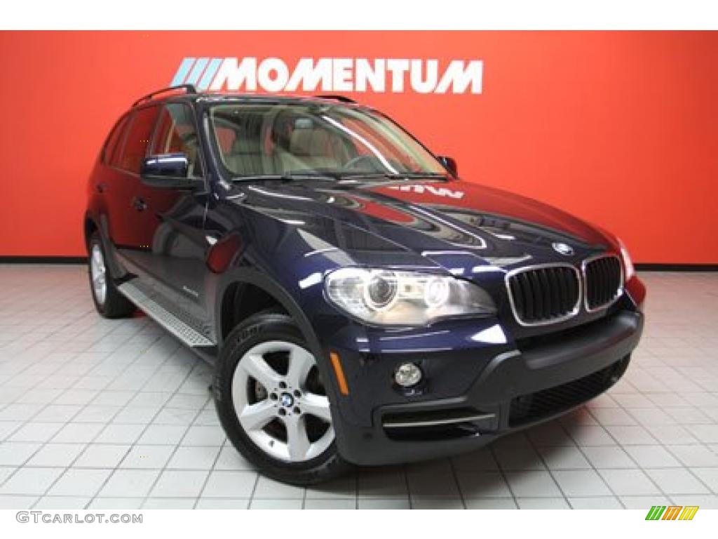 2010 X5 xDrive30i - Monaco Blue Metallic / Sand Beige photo #1