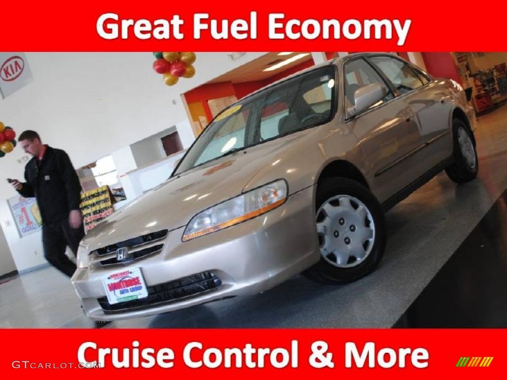 2000 Accord LX Sedan - Naples Gold Metallic / Ivory photo #1