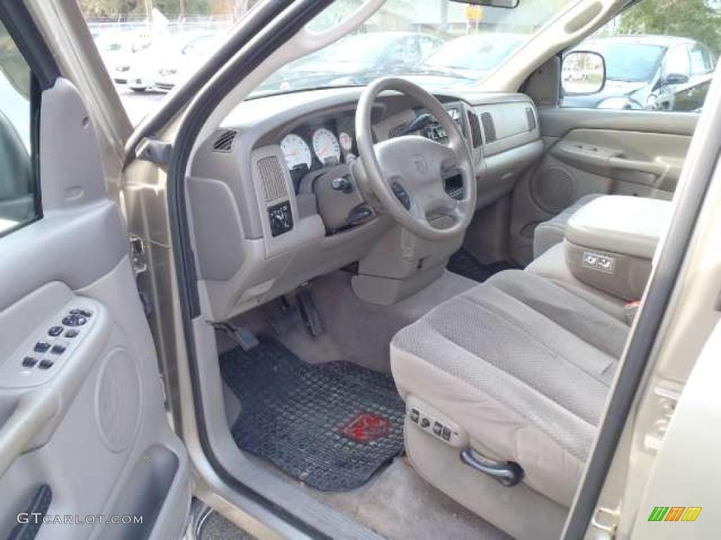 2003 Ram 1500 ST Quad Cab - Light Almond Pearl / Taupe photo #6