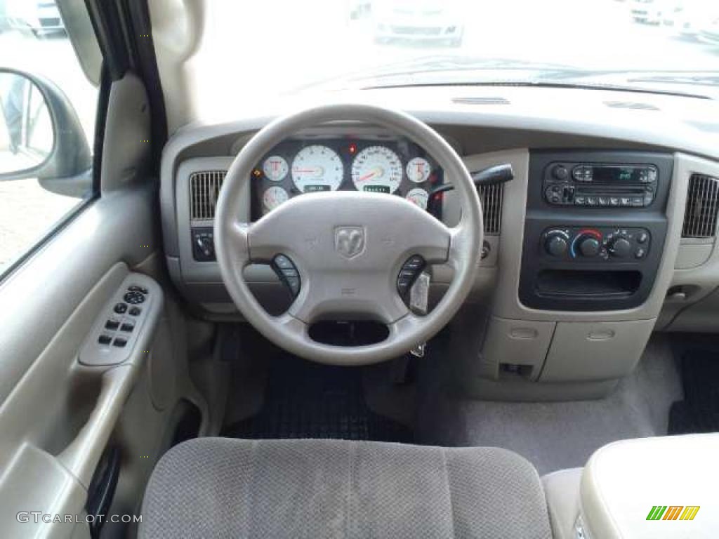 2003 Dodge Ram 1500 ST Quad Cab Taupe Dashboard Photo #41240544