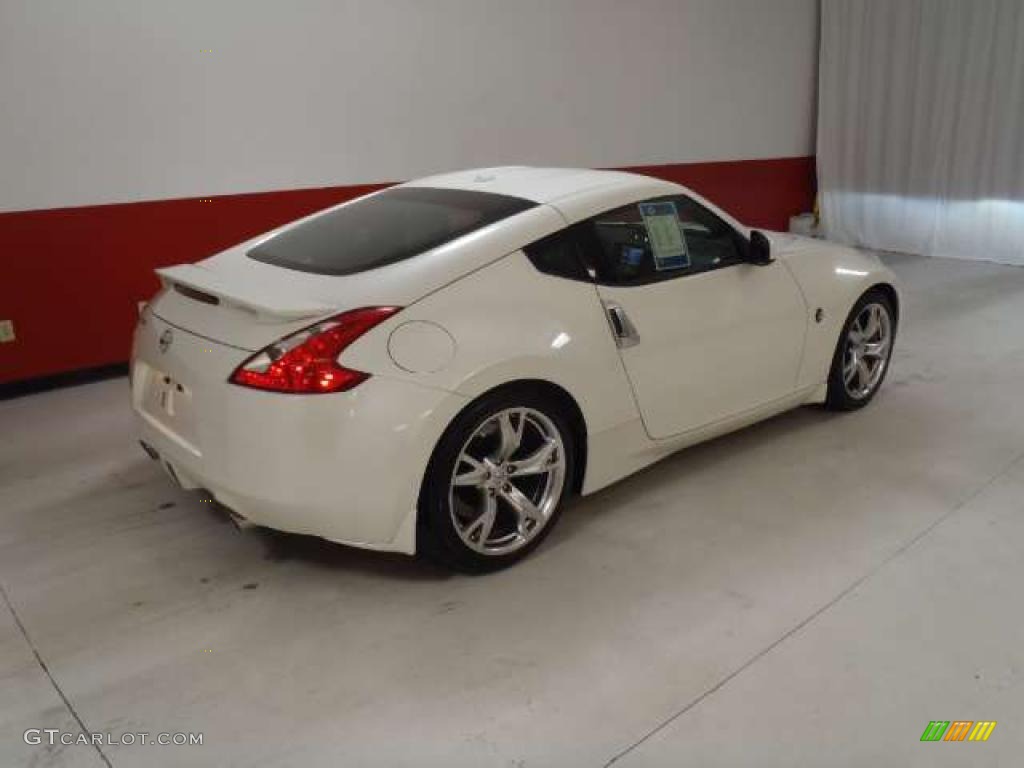 Pearl White 2009 Nissan 370Z Sport Touring Coupe Exterior Photo #41240844