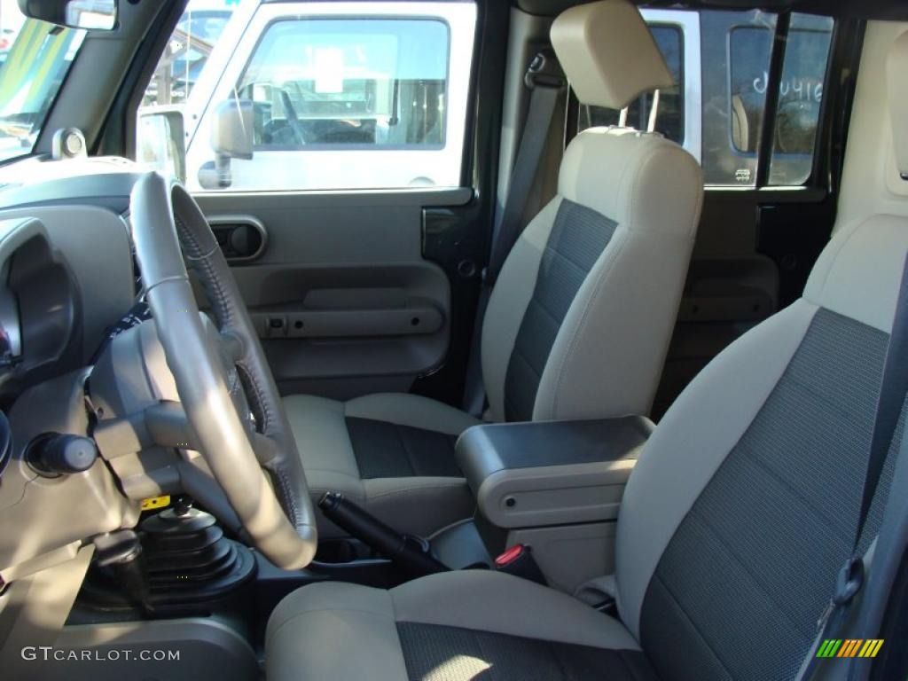 Dark Khaki/Medium Khaki Interior 2010 Jeep Wrangler Unlimited Rubicon 4x4 Photo #41241496