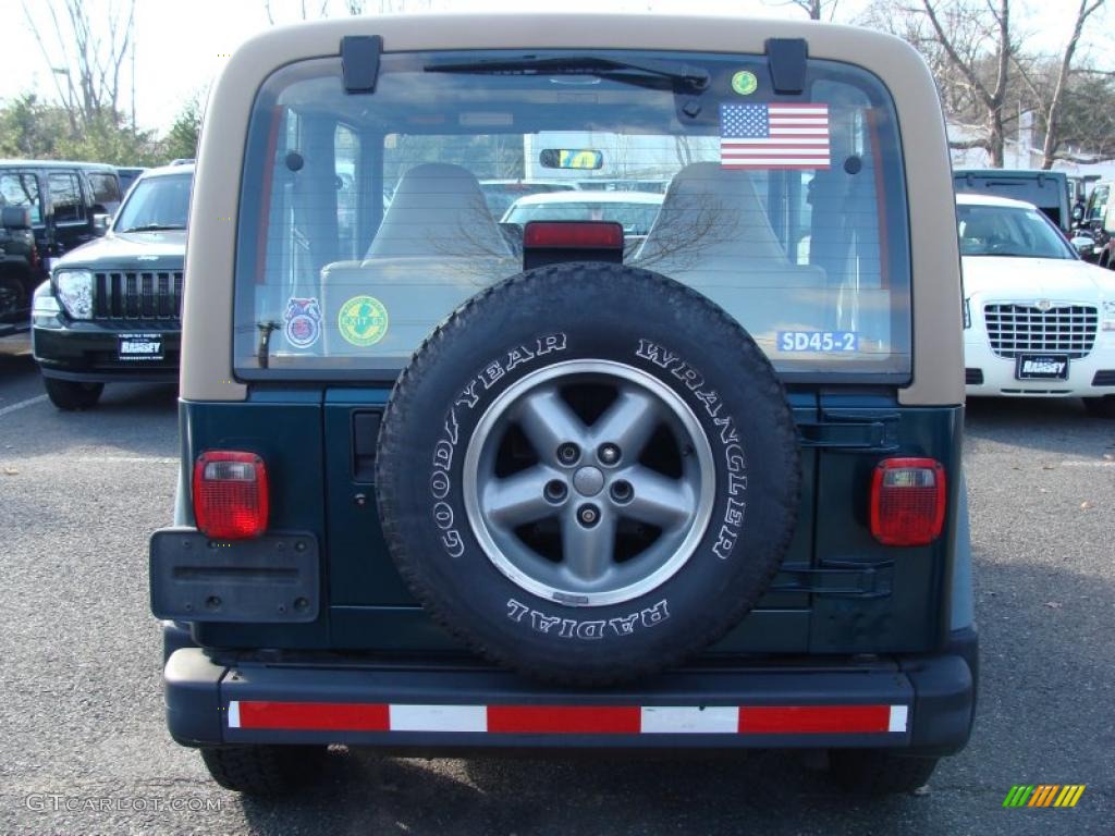 1997 Wrangler Sport 4x4 - Emerald Green Pearl / Tan photo #5