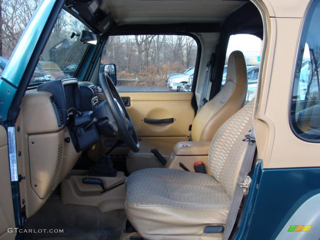 Tan Interior 1997 Jeep Wrangler Sport 4x4 Photo #41241832