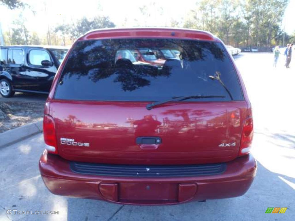 2000 Durango SLT 4x4 - Chili Pepper Red Pearl / Mist Gray photo #4