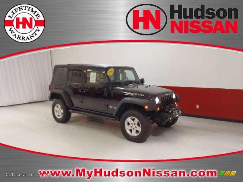 2008 Wrangler Unlimited Rubicon 4x4 - Black / Dark Slate Gray/Med Slate Gray photo #1