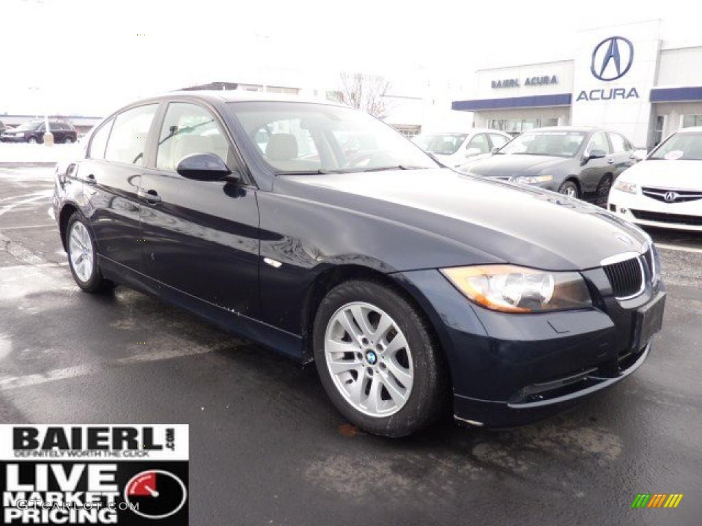 2006 3 Series 325xi Sedan - Monaco Blue Metallic / Beige photo #1