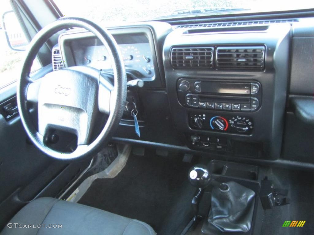 2006 Jeep Wrangler SE 4x4 Dark Slate Gray Dashboard Photo #41246629