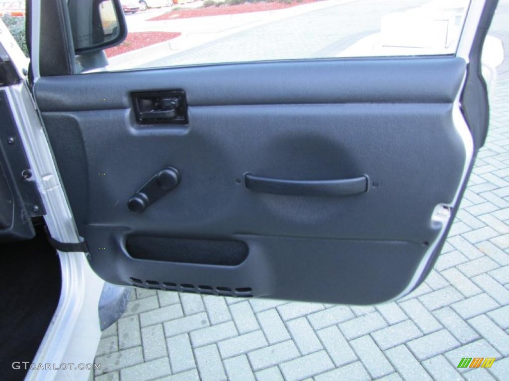 2006 Jeep Wrangler SE 4x4 Dark Slate Gray Door Panel Photo #41246645