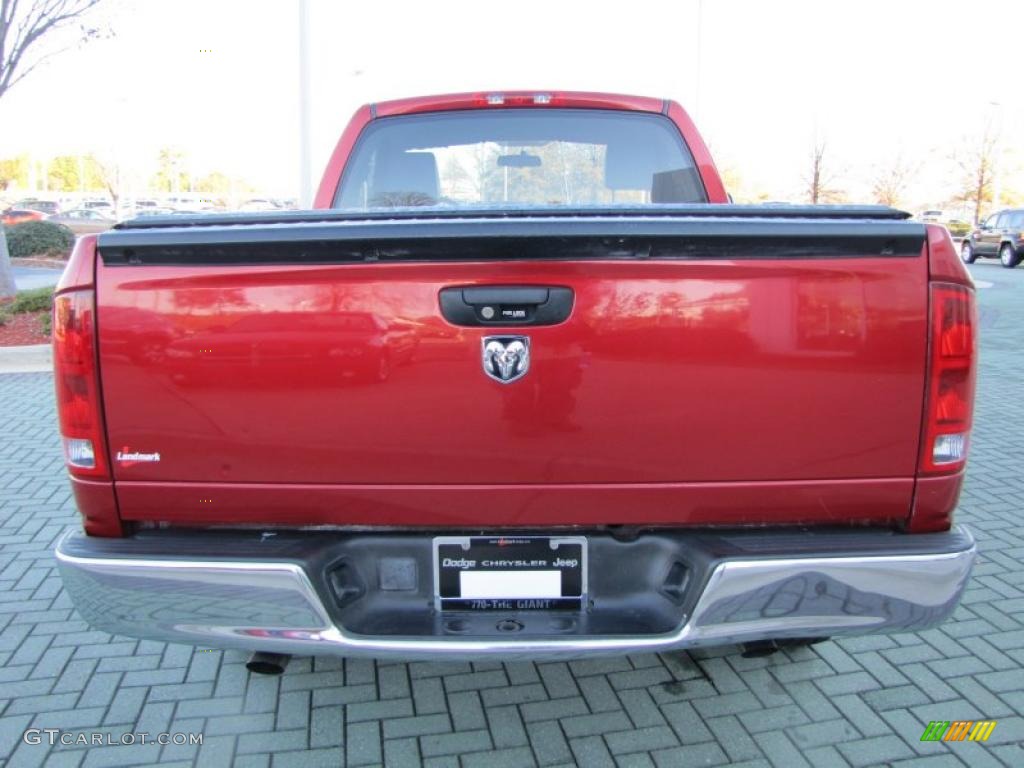 2006 Ram 1500 ST Regular Cab - Inferno Red Crystal Pearl / Medium Slate Gray photo #4