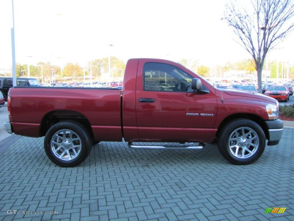 2006 Ram 1500 ST Regular Cab - Inferno Red Crystal Pearl / Medium Slate Gray photo #6