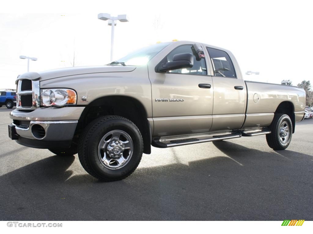 Light Almond Pearl Metallic 2004 Dodge Ram 3500 SLT Quad Cab 4x4 Exterior Photo #41250469