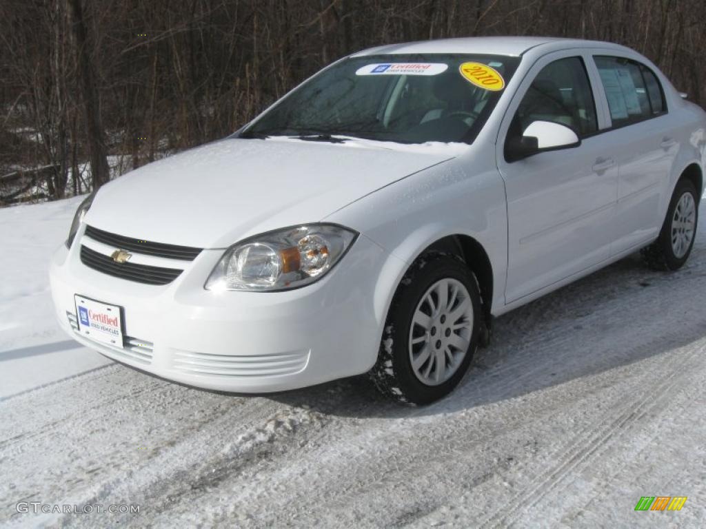 2010 Cobalt LT Sedan - Summit White / Gray photo #1