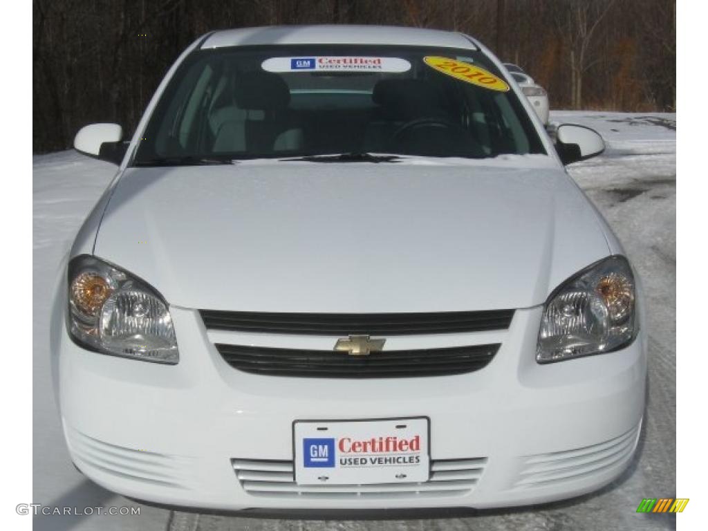 2010 Cobalt LT Sedan - Summit White / Gray photo #2