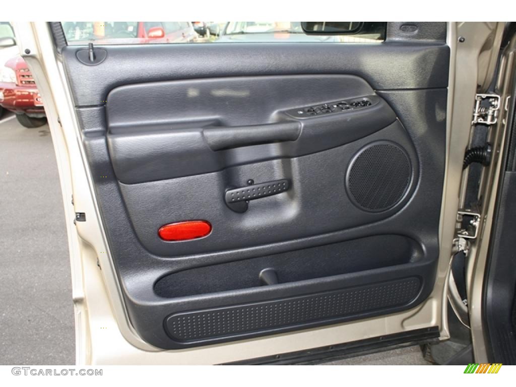 2004 Dodge Ram 3500 SLT Quad Cab 4x4 Dark Slate Gray Door Panel Photo #41250649